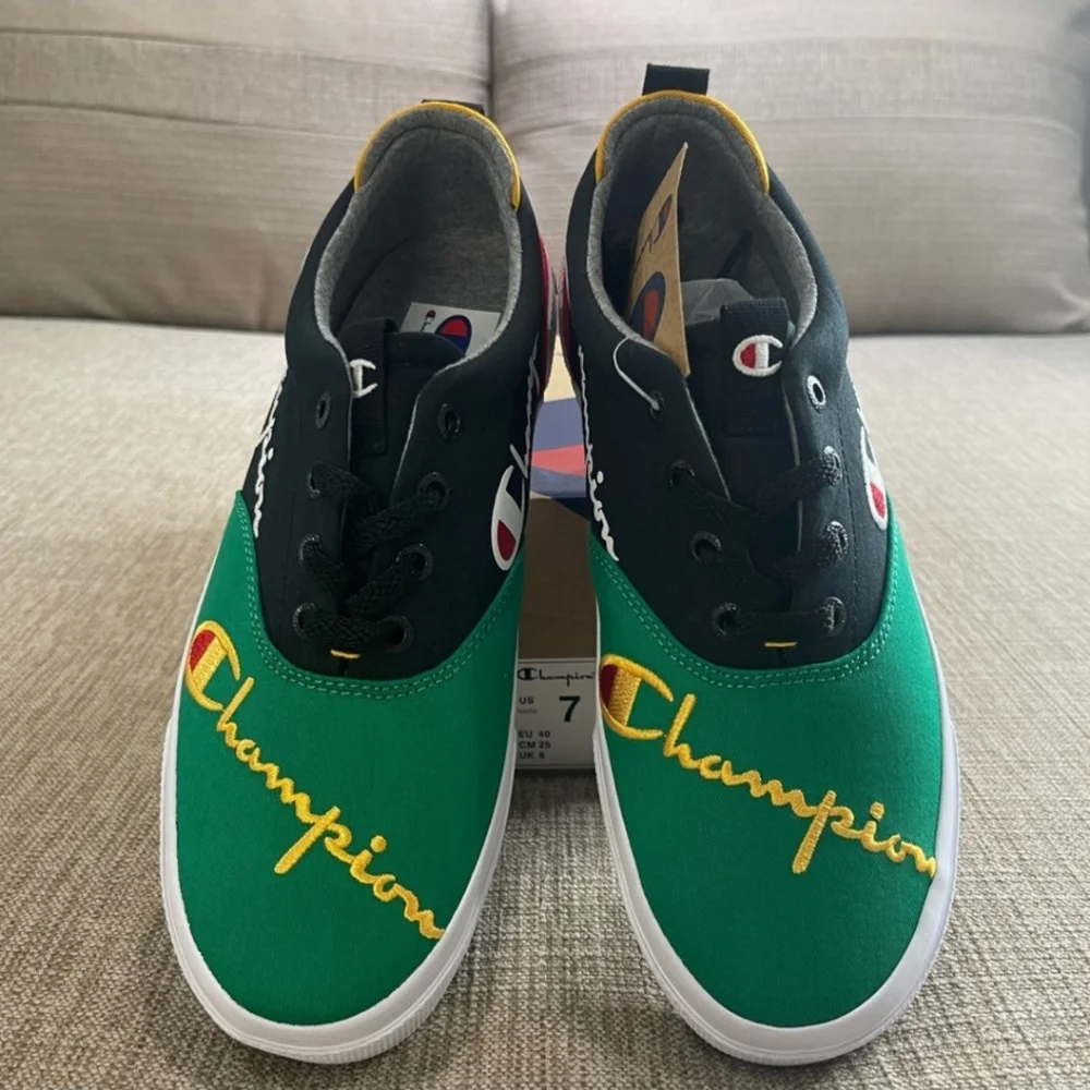 Champion Red Black Green Swipe Color Block - Picture 5 of 7